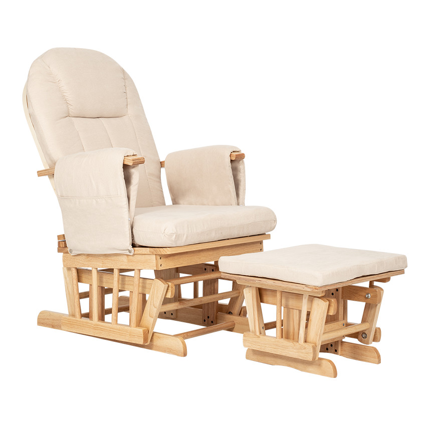 Καρέκλα Θηλασμού Breast & Rest Beige Wooden Frame Pregnancy Chair - Kiddo 