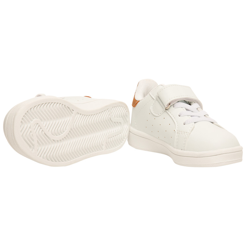 Baskets basses à scratch et lacets élastiqués pour garçon 
