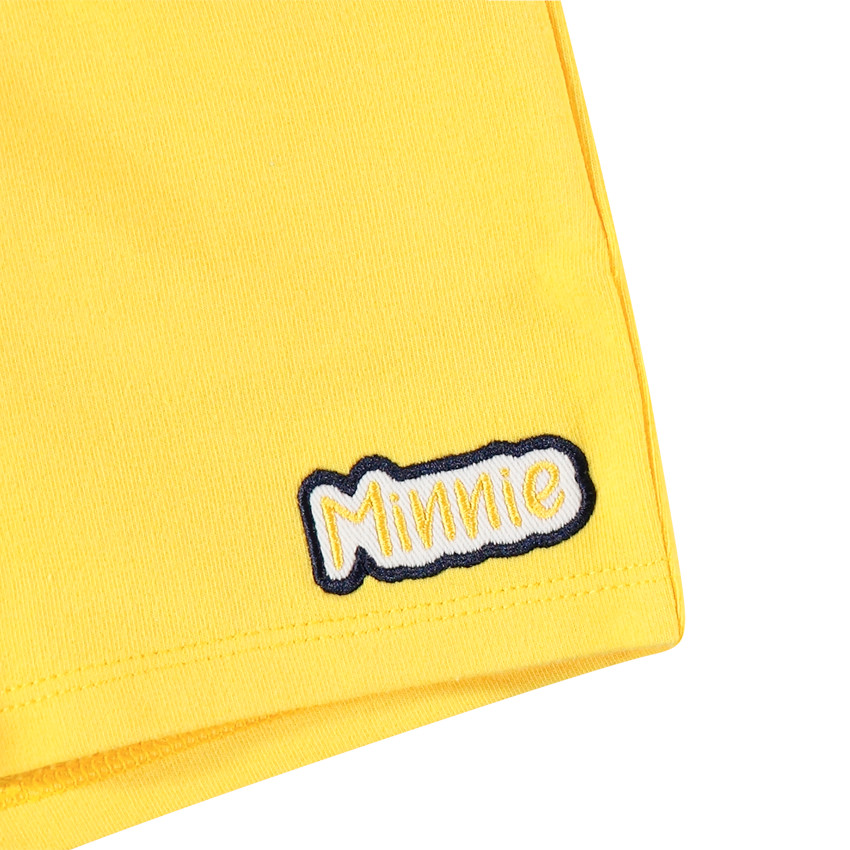 Σετ με τουνίκ αμάνικη με την Minnie Disney και κίτρινο σόρτς  