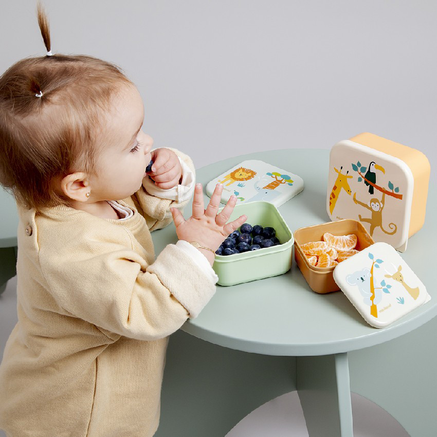 Boîte à lunch enfant Set de 3 unités Jungle 