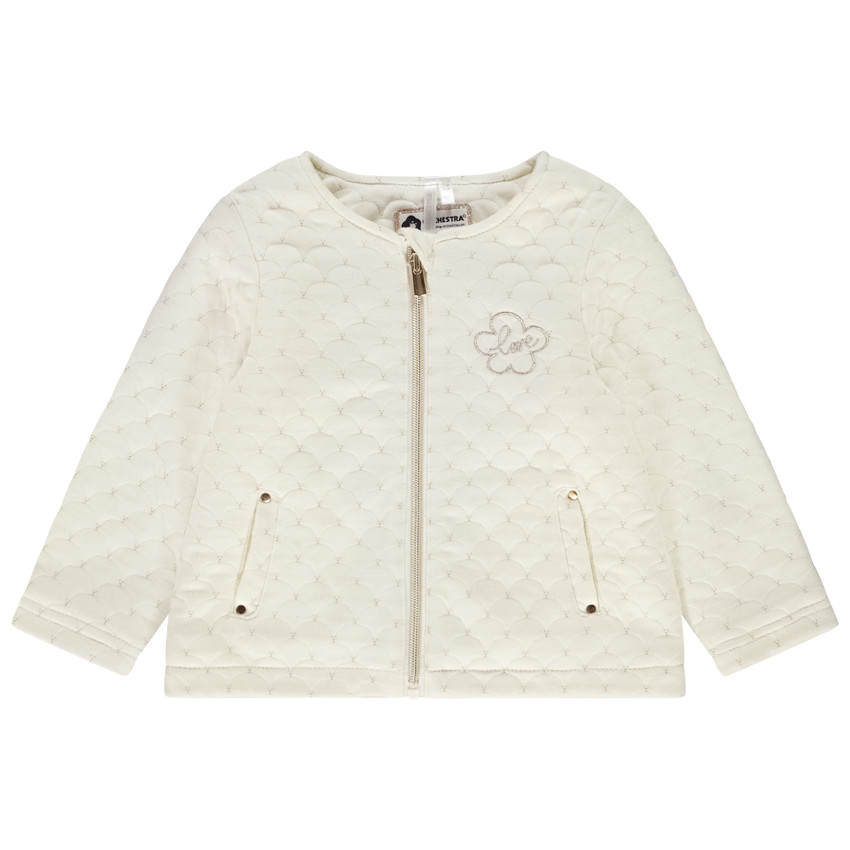Ζακέτα από molleton φαντεζί για bebe κορίτσι 