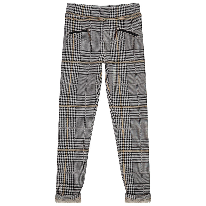 Jegging καρό πλεκτό για κορίτσι 