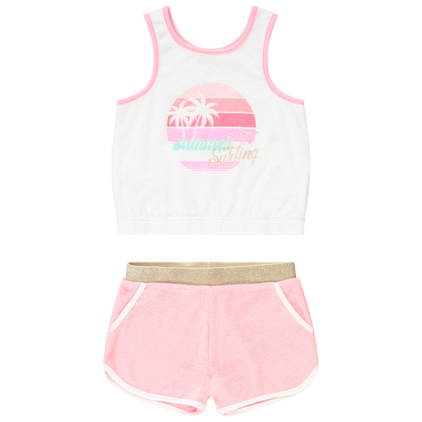 Ensemble de plage débardeur + short pour fille 