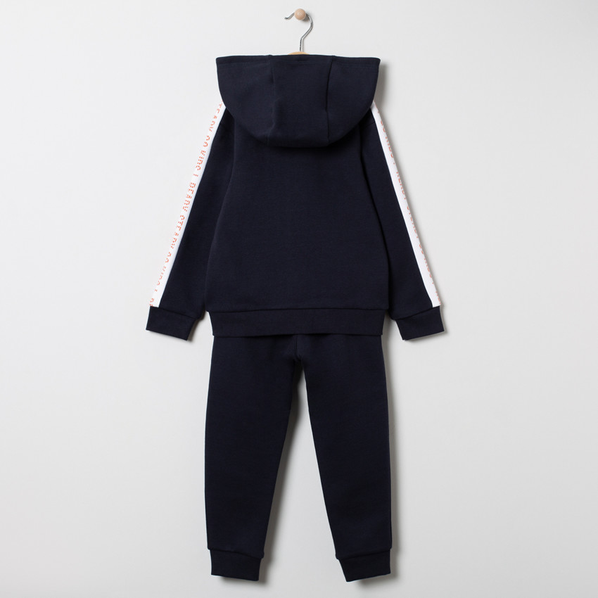 Jogging en molleton gratté avec bandes contrastées  Additional Jogging en molleton gratté avec bandes contrastées