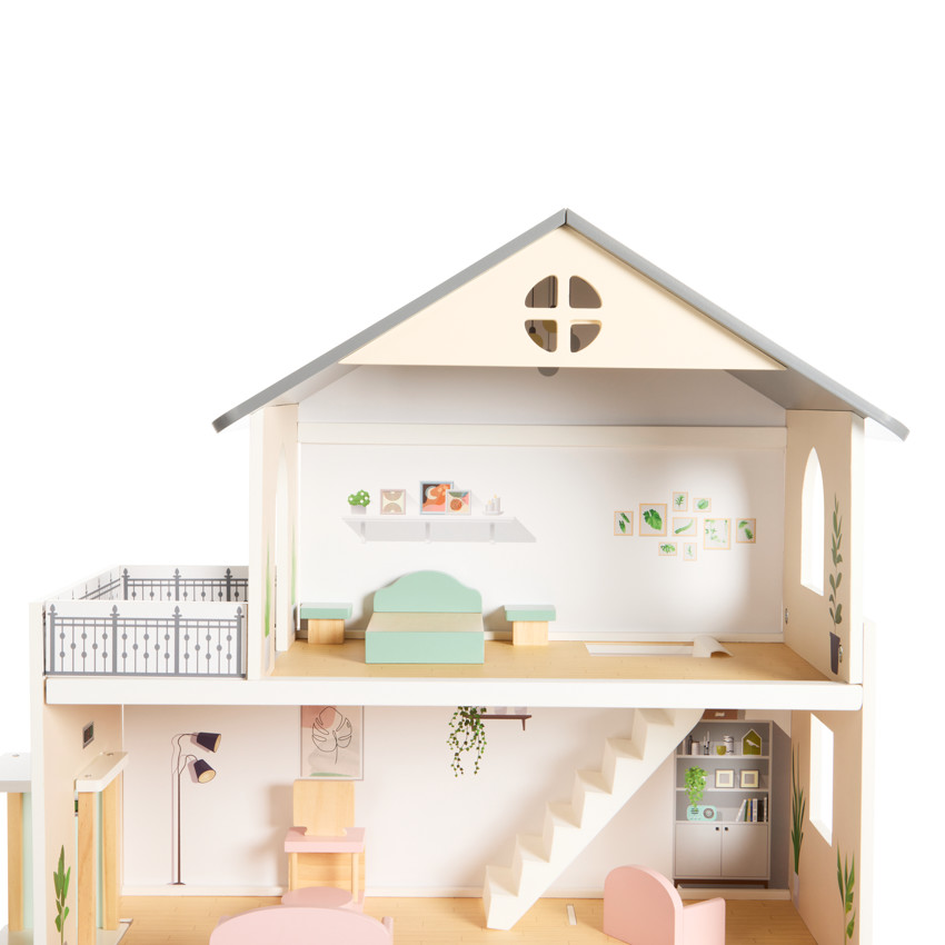 Ξύλινη κουκλόσπιτο διαμορφωμένο 