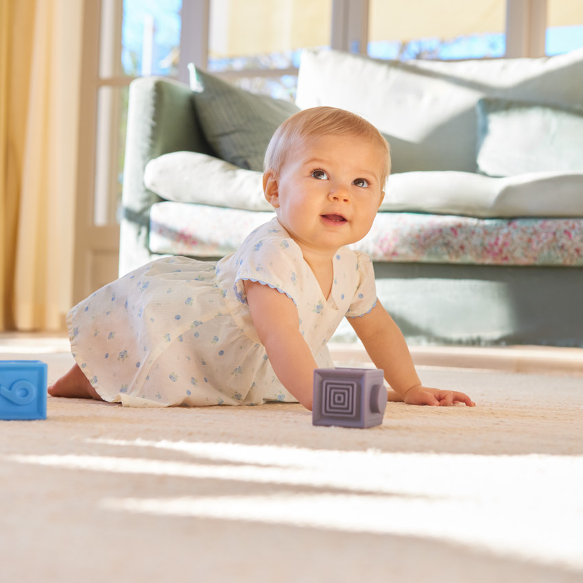 Φόρεμα με κοντό μανίκι 2-σε-1 με εκτύπωση μύρτιλων για κορίτσι μωρό 