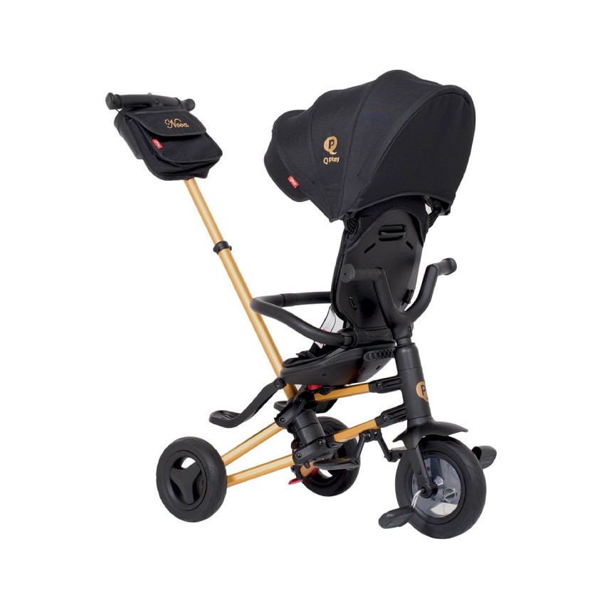 Ποδηλατακι Τρικυκλο Σπαστο Nova Air Wheels Golden-Black Exclusive QPLAY 