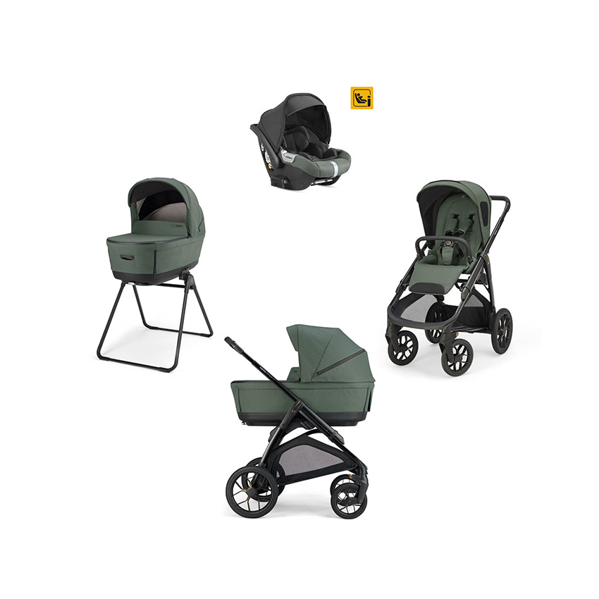 Σύστημα Μεταφοράς Aptica Xt Quattro Darwin Taiga Green + Σκελετός Μαύρος 