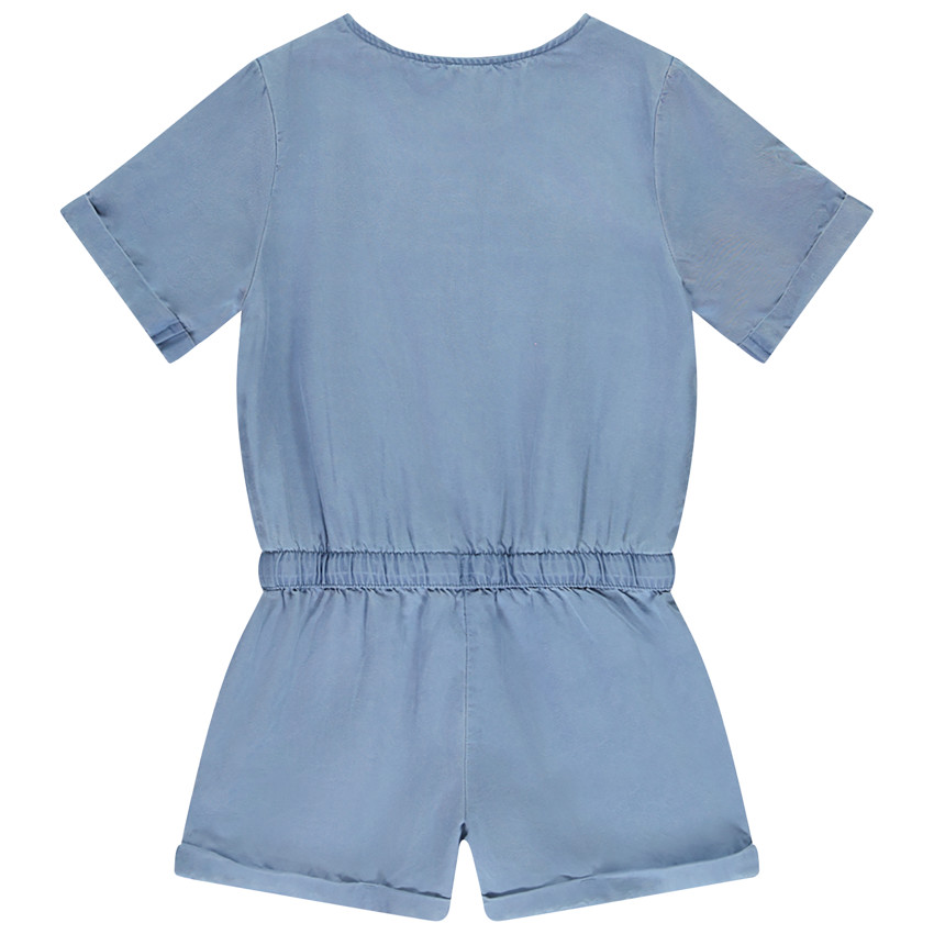 Σορτσάκι από υφασμάτινο σε μονόχρωμο για κορίτσι 