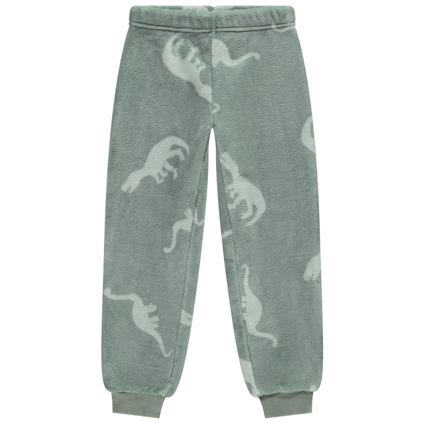 Σετ πιτζάμας με σχέδιο δεινόσαυρου από βελουτέ για αγόρι 