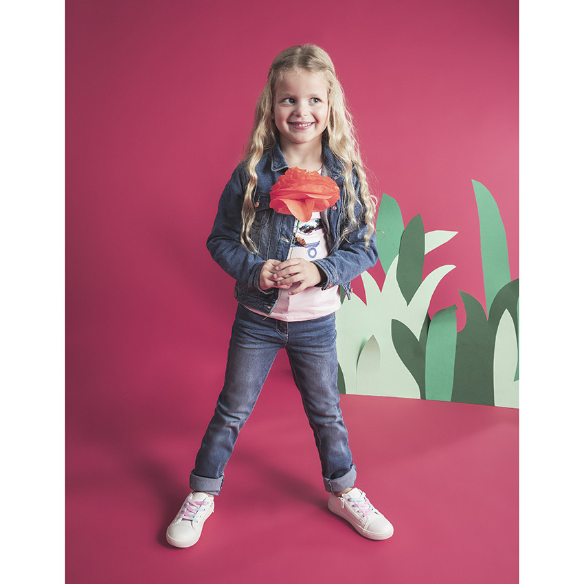 Φανελένια ζακέτα με φθαρμένη όψη και τσέπες 