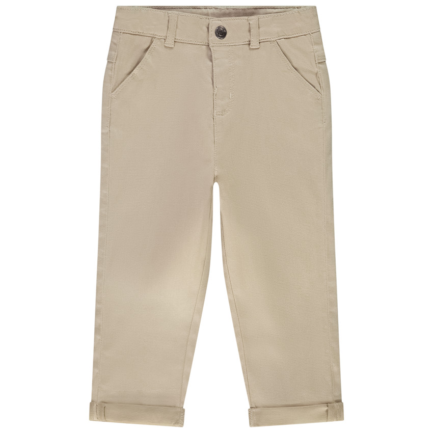 Παντελόνι σε sergé μονόχρωμο για bebe αγόρι 