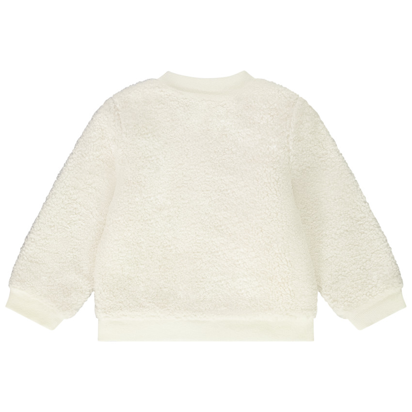 Veste en sherpa avec broderies pour bébé fille 