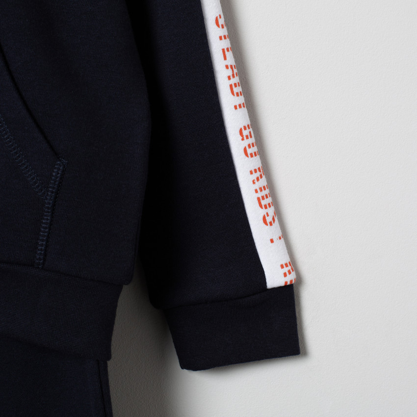 Jogging en molleton gratté avec bandes contrastées  Additional Jogging en molleton gratté avec bandes contrastées