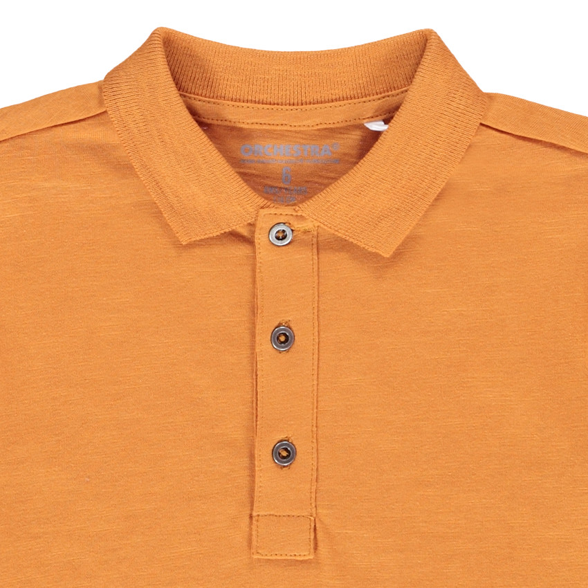 Polo μακρυμάνικο jersey μονόχρωμο για αγόρι Main Polo μακρυμάνικο jersey μονόχρωμο για αγόρι