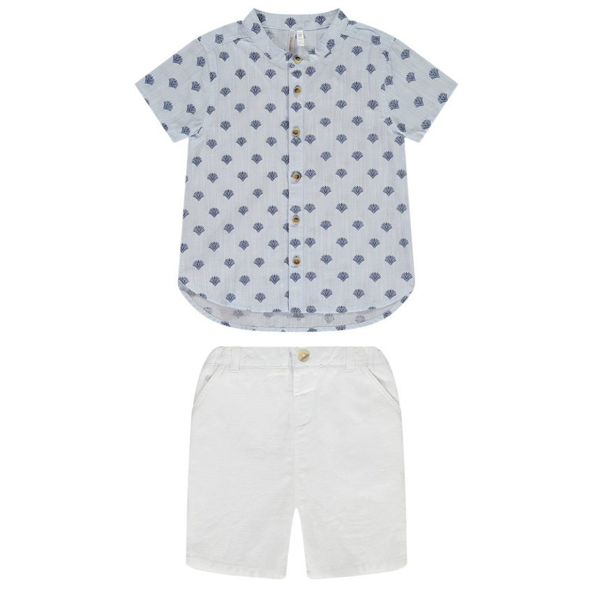 Ensemble 2 pièces avec chemise imprimée pour bébé garçon 