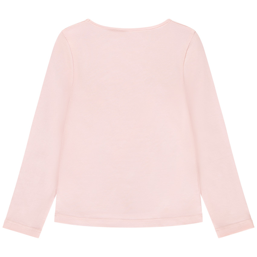 T-shirt με μακριά μανίκια με γυαλιστερή εκτύπωση για κορίτσι 