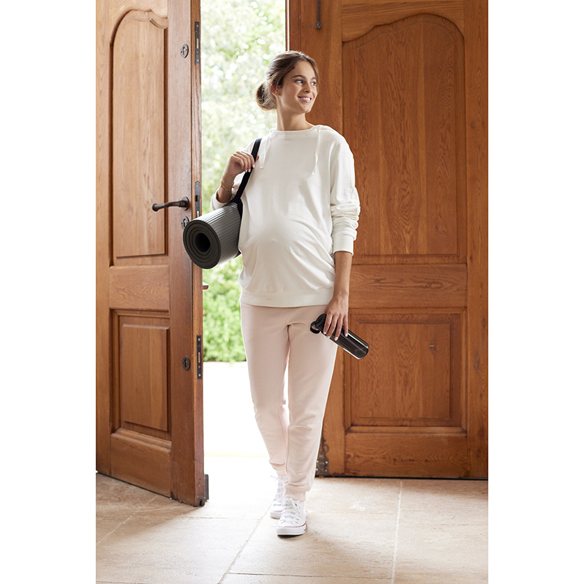 Παντελόνι εγκυμοσύνης σε molleton μονόχρωμο 