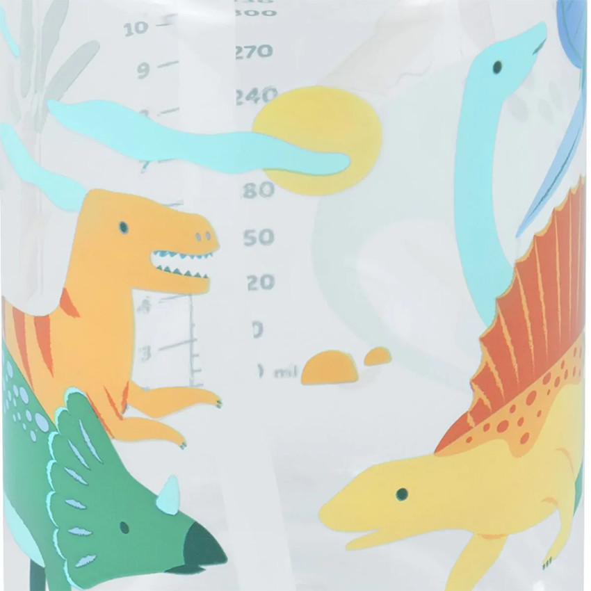 Bouteille avec paille 450ml Kiddie Jurassic 