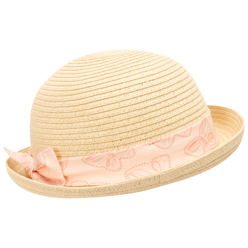 Chapeau melon avec galon papillons pour bébé fille  Additional Chapeau melon avec galon papillons pour bébé fille