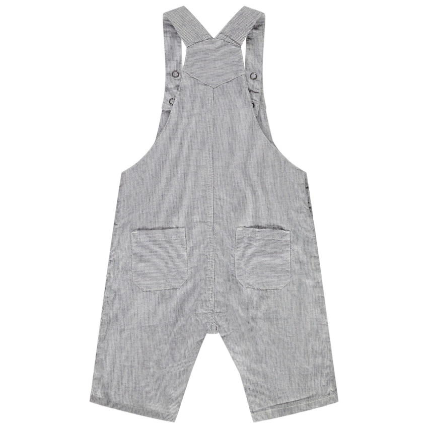 Κοντή ριγέ σαλοπέτα με τσέπες για μωρό αγόρι 