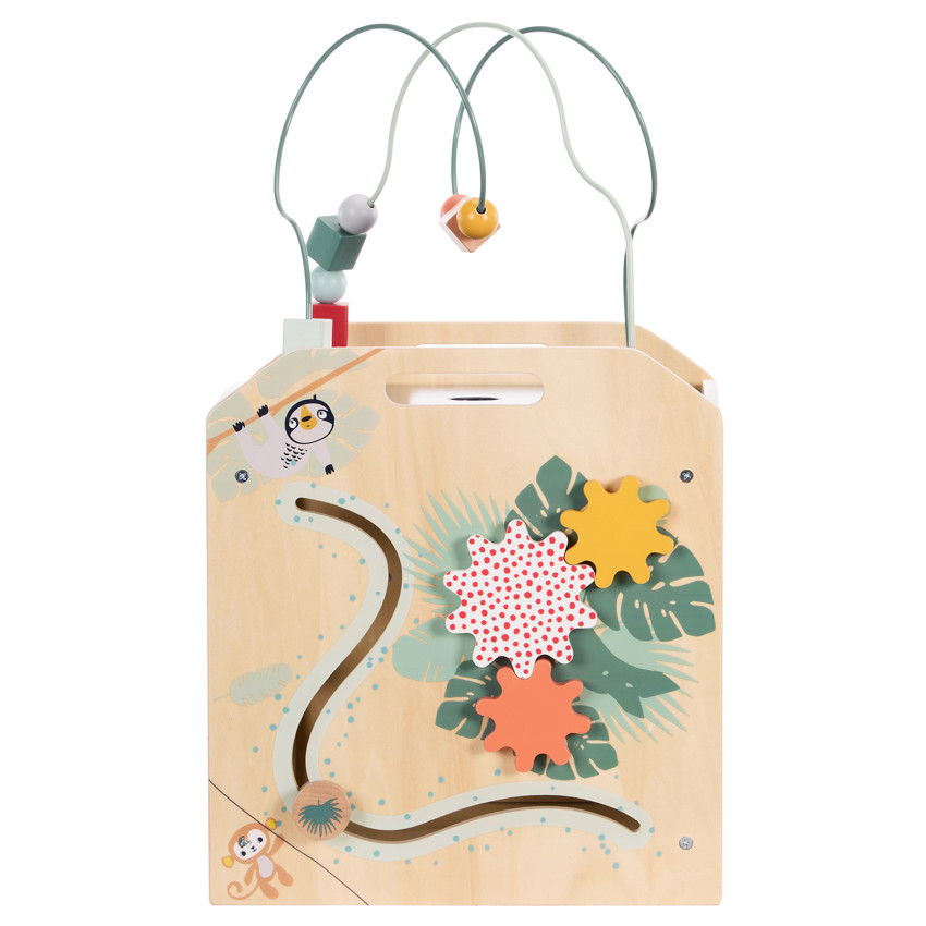 Κύβος δραστηριοτήτων XXL από ξύλο Happy Wild 