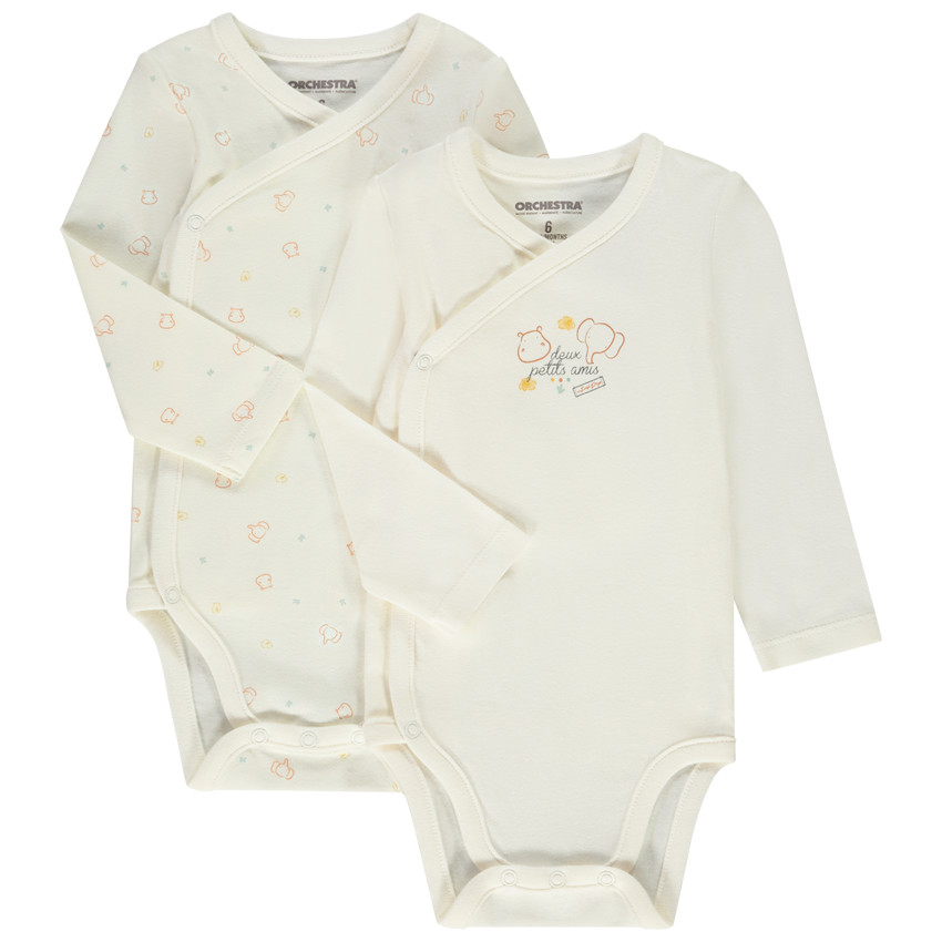 Σετ από 2 bodies με μακριά μανίκια και σχέδιο ζώων για μωρό  Additional Σετ από 2 bodies με μακριά μανίκια και σχέδιο ζώων για μωρό