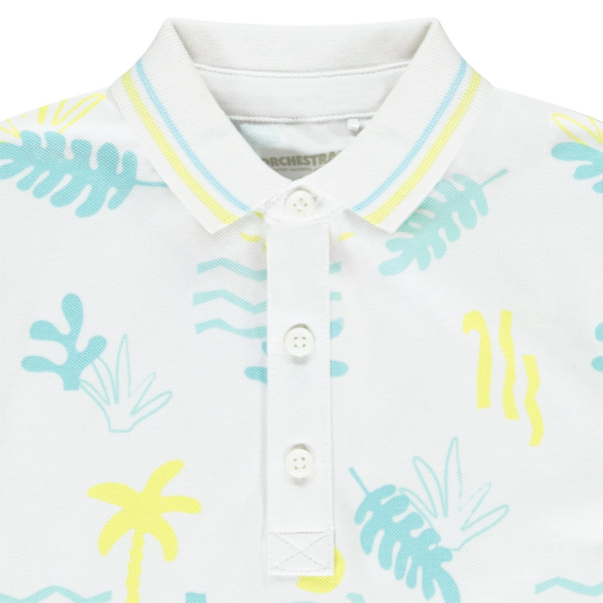 Πολο κοντομάνικο με φαντεζί σχέδιο για αγόρι 