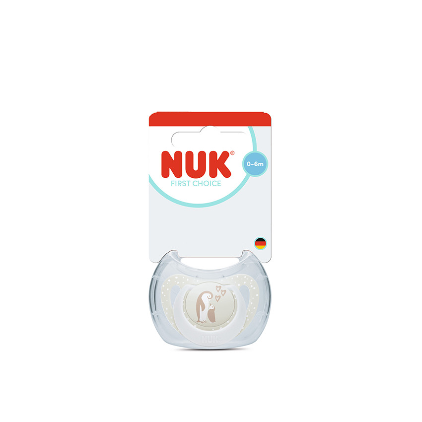 Πιπίλα Σιλικόνης First Choice Soft 0-6m Penguin Nuk  