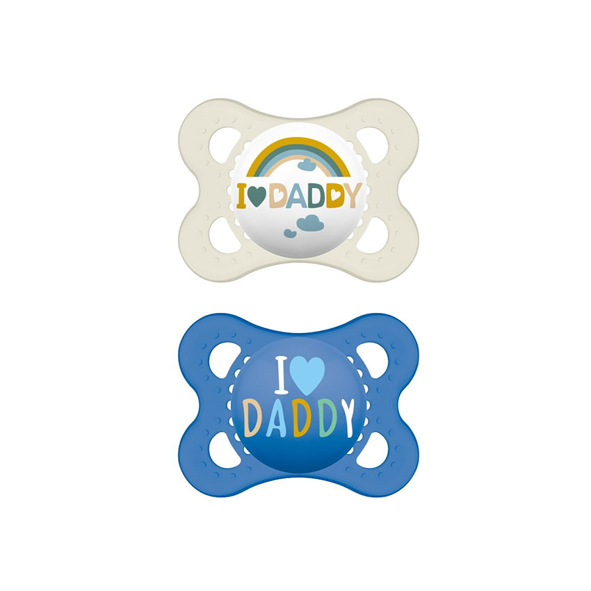 Πιπίλα Ι Love Mummy & Daddy Σιλικόνης 2-6 μηνών 