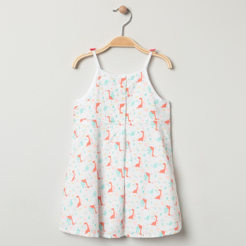 Φόρεμα αμάνικο με σχέδιο δεινοσαύρων σε όλη την επιφάνεια 