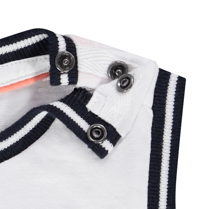 Αμάνικο μπλουζάκι από jersey puff print φάλαινα για bebe αγόρι 