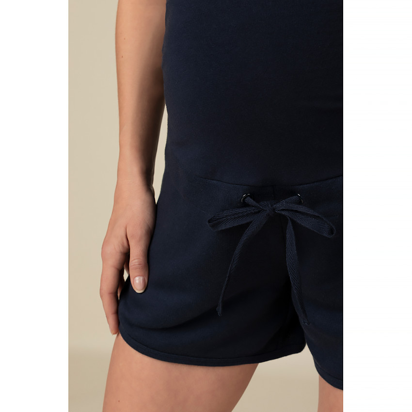 Short de grossesse en molleton avec lurex uni 