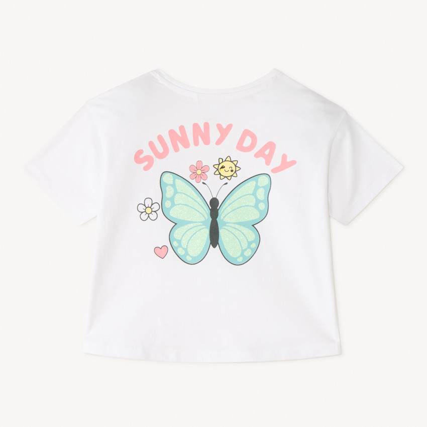 T-shirt κοντά μανίκια 1/2 oversize Bilie Boo για κορίτσι 