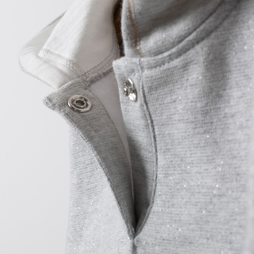 Jogging en molleton avec sweat motif étoile en sequins 