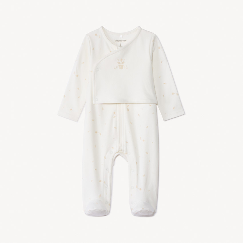 Φορμάκι με φερμουάρ και εκτύπωση effet 2-σε-1 για μωρό 