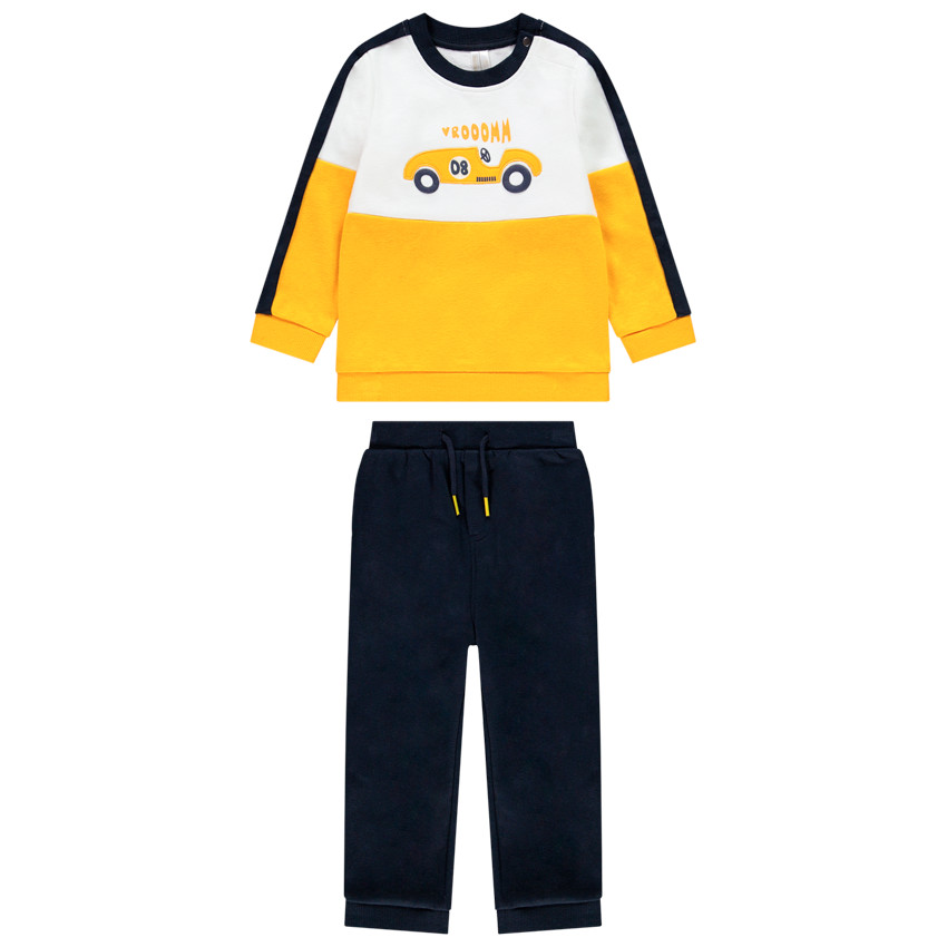 Jogging molleton Color block για bebe αγόρι 