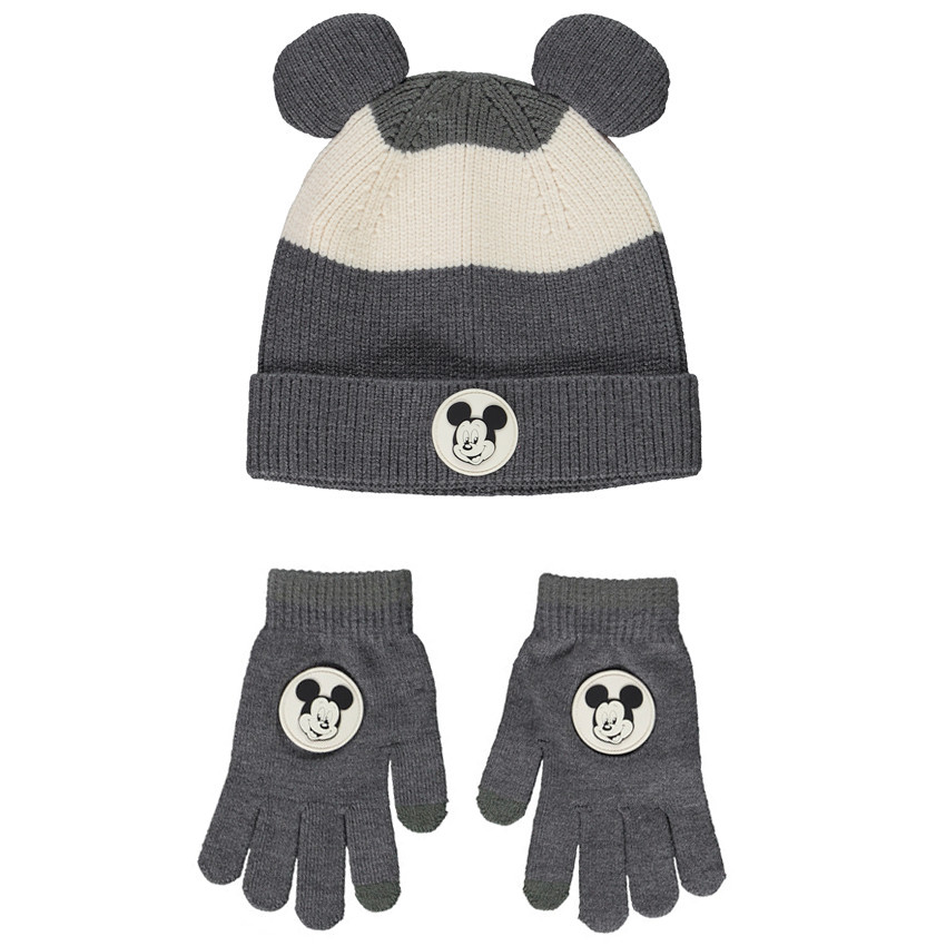 Σετ σκουφάκι ριπ + γάντια Mickey Disney για αγόρι 