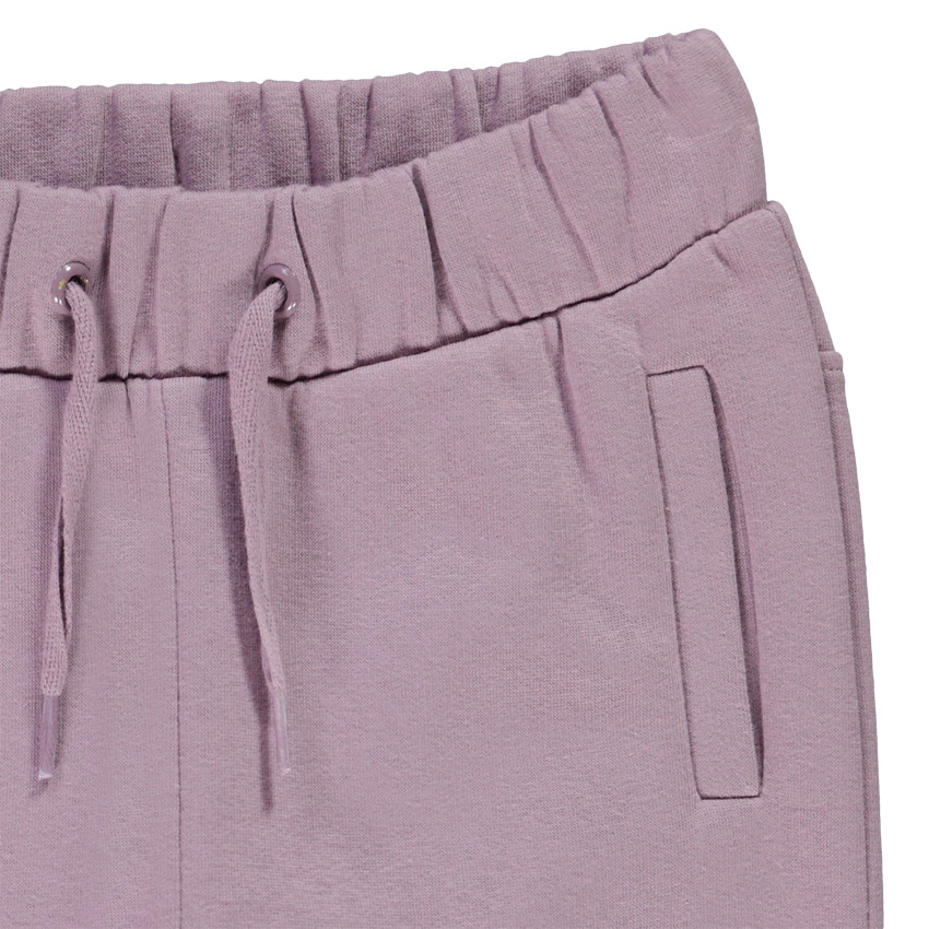 Pantalon de jogging en molleton gratté uni pour fille Main Pantalon de jogging en molleton gratté uni pour fille