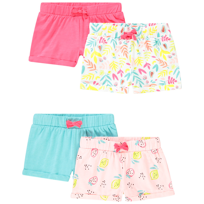 Σετ 4 σορτς jersey  για bebe κορίτσι  Additional Σετ 4 σορτς jersey  για bebe κορίτσι