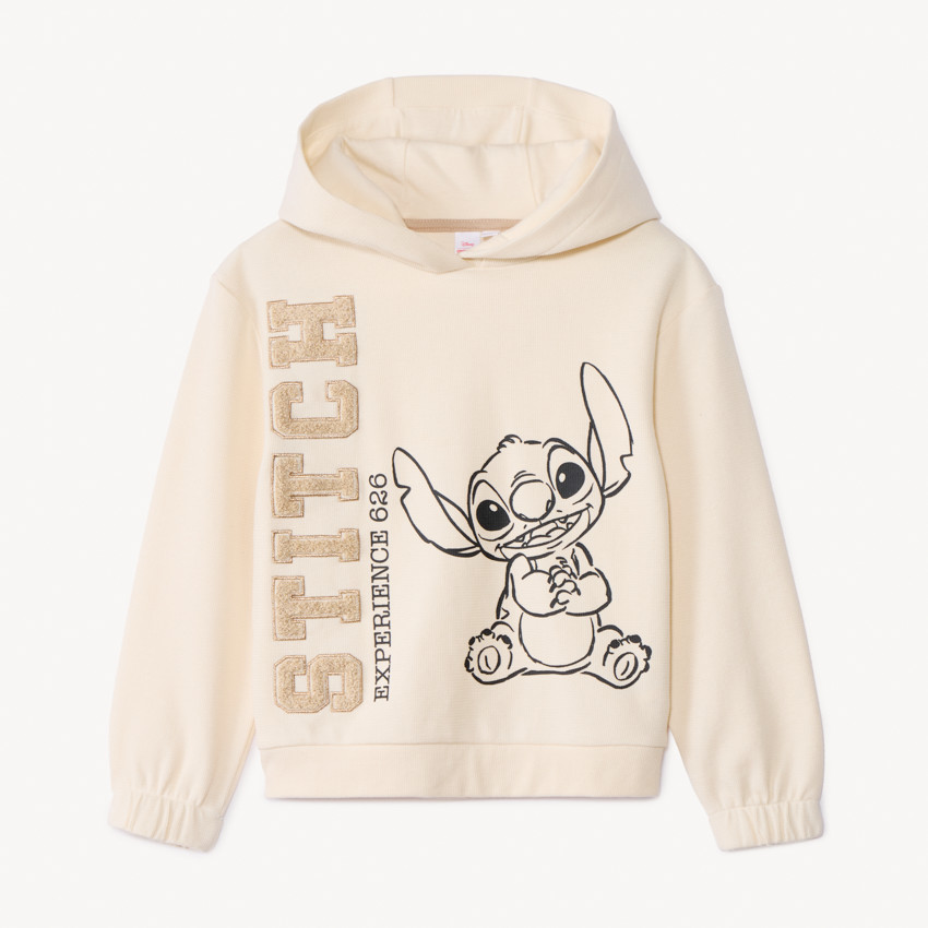 Sweat à capuche Stitch Disney avec broderie pour fille 