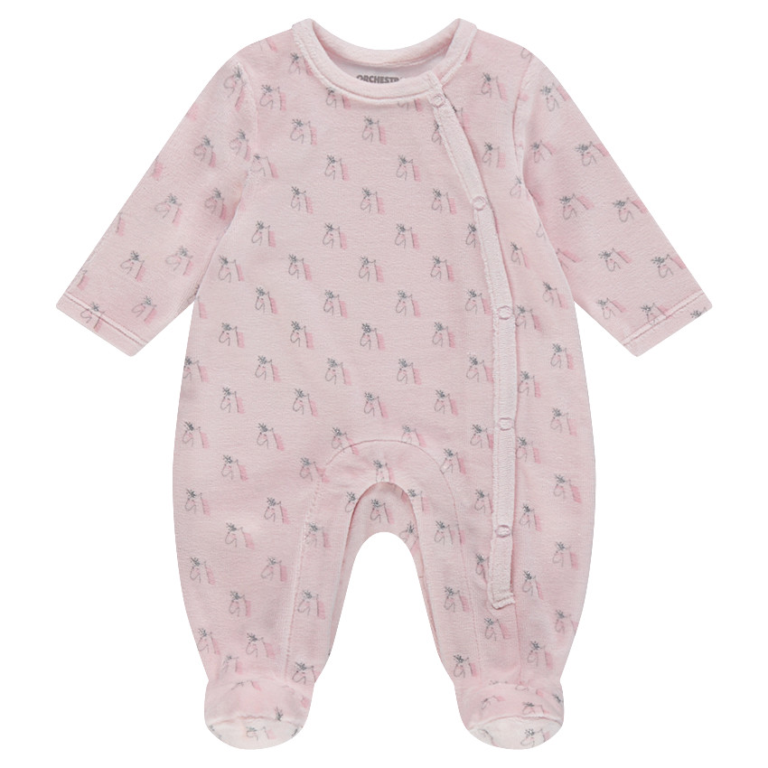 Σετ 2 βελουτέ φορμάκια ύπνου, μονόχρωμο / εμπριμέ με μοτίβο μονόκερους 