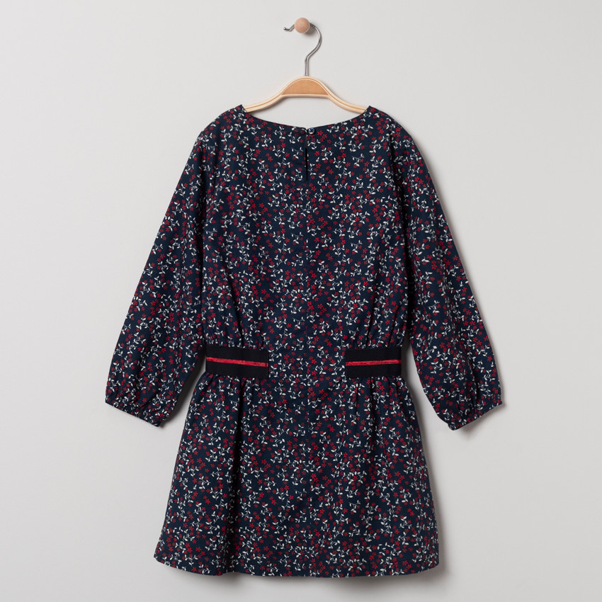 Robe manches longues imprimé all-over 