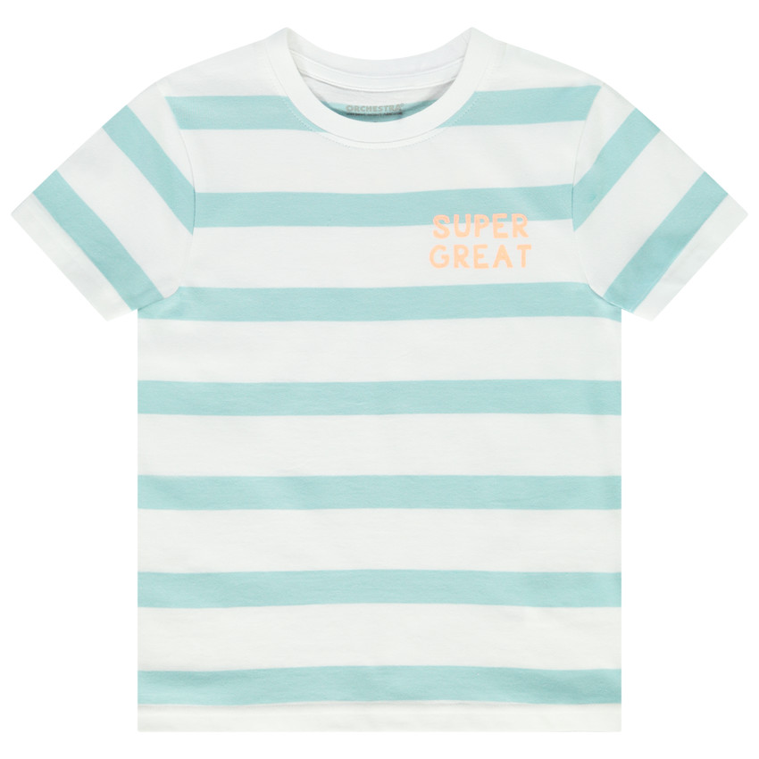 Κοντομάνικο μπλουζάκι ριγέ print φαντεζί για αγόρι  Additional Κοντομάνικο μπλουζάκι ριγέ print φαντεζί για αγόρι