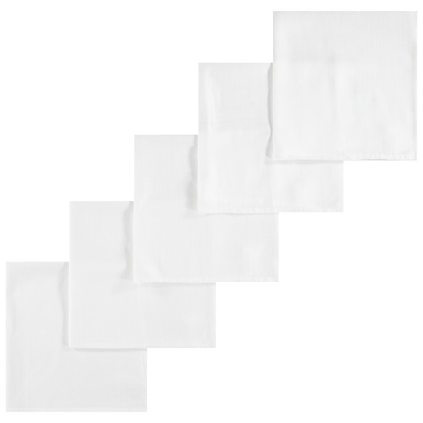 Σετ από 5 μονόχρωμα λευκά langes 