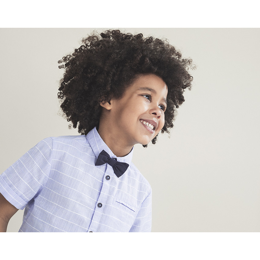 Πουκάμισο εορταστικό  κοντομάνικο με παπιγιόν αφαιρούμενο   Additional Πουκάμισο εορταστικό  κοντομάνικο με παπιγιόν αφαιρούμενο