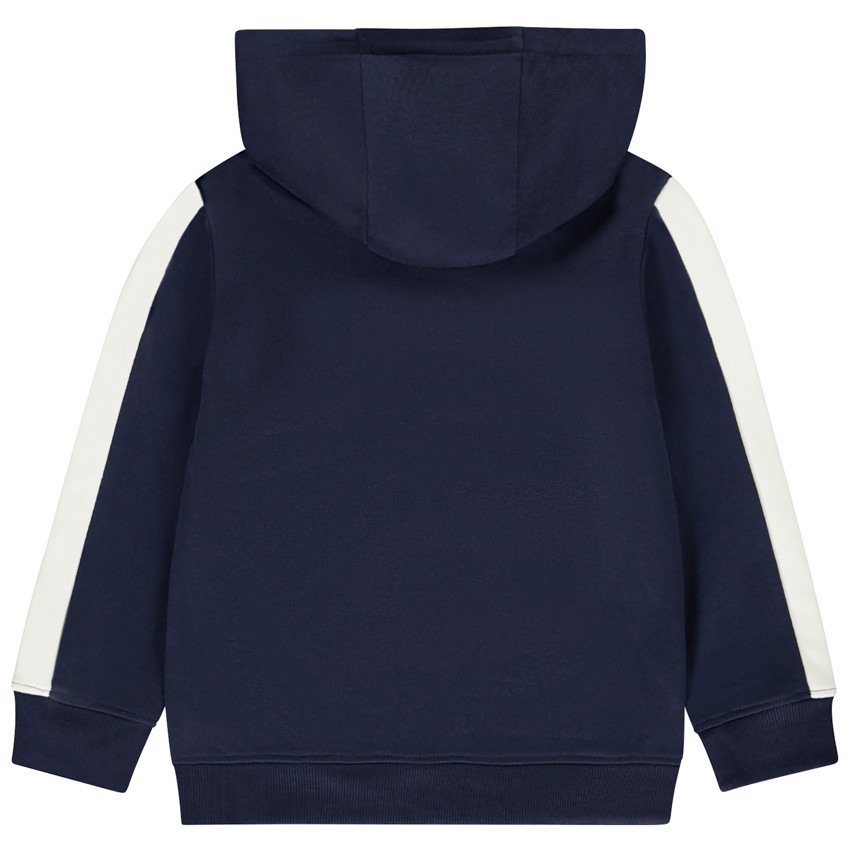 Ζακέτα με print φαντασία από molleton και κουκούλα για αγόρι 