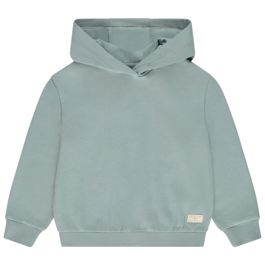 Φούτερ molleton oversize με κουκούλα μονόχρωμο για κορίτσι  Additional Φούτερ molleton oversize με κουκούλα μονόχρωμο για κορίτσι