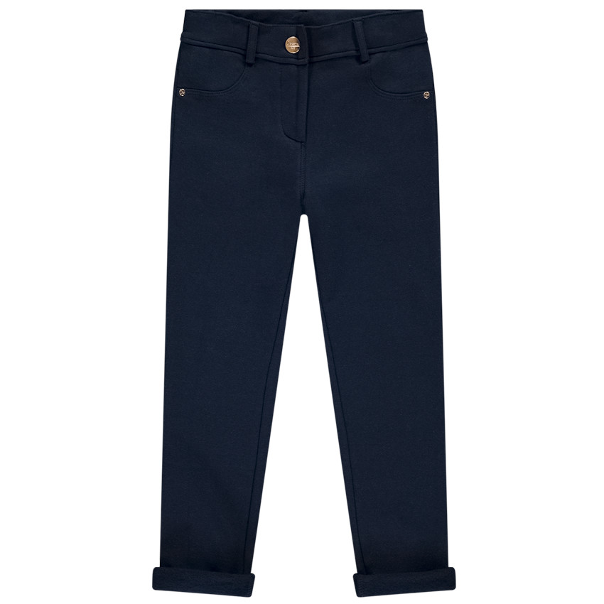 Παντελόνι μονόχρωμο από φούτερ για κορίτσι 