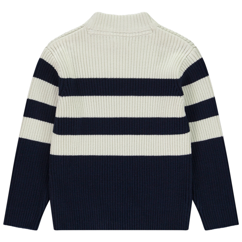 Πλεκτό μακρυμάνικο πουλόβερ με ρίγες για αγόρι 